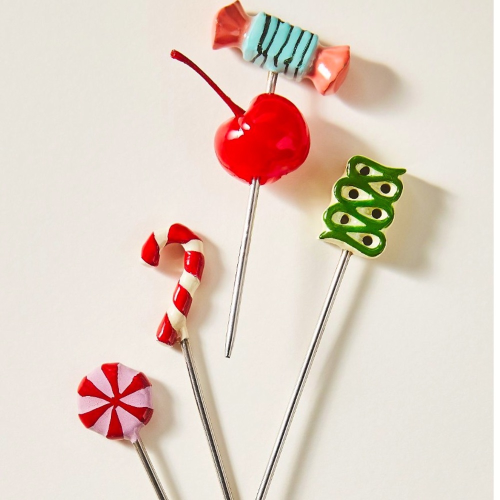 Christmas Cocktail picks / charcuterie cheese picks